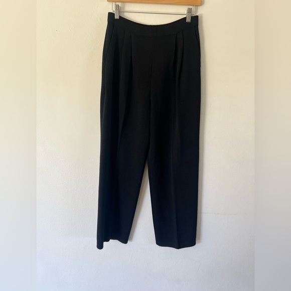 St. John Collection Santana Knit Black & Red Long Jacket & Pants Suit Set Size 6 - Picture 11 of 16